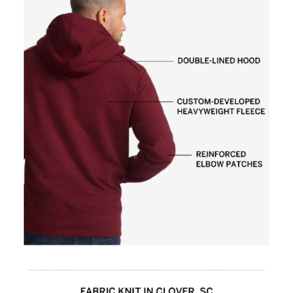 NWT American Giant classic Heavyweight Pullover Lg